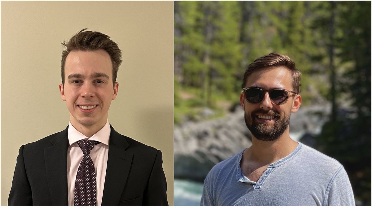 Hall Research Group at UAlberta (@hallboronlab) on Twitter photo We're proud of group members <a href="/MartinCLessard/">Martin Lessard</a> and <a href="/JakeBlackner/">Jake</a> who have been awarded the Alberta Graduate Excellence Scholarship (AGES). Congratulations Martin and Jake! <a href="/ualbertachem/">UAlberta Chemistry</a> #AGES2024 We're proud of group members <a href="/MartinCLessard/">Martin Lessard</a> and <a href="/JakeBlackner/">Jake</a> who have been awarded the Alberta Graduate Excellence Scholarship (AGES). Congratulations Martin and Jake! <a href="/ualbertachem/">UAlberta Chemistry</a> #AGES2024