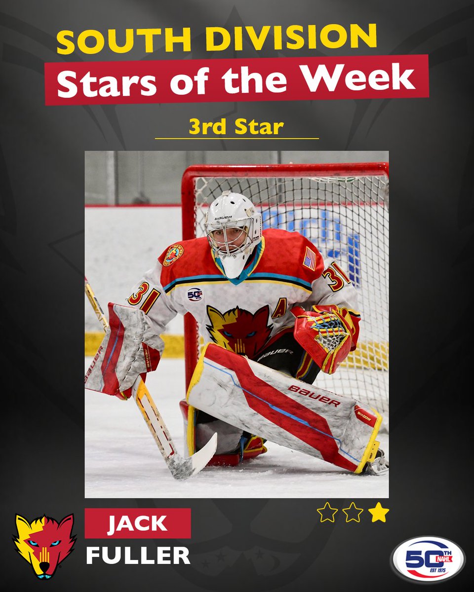 NMIceWolves's tweet photo. Congratulations to Jack Fuller on earning the South Division 3rd Star of the Week! ⭐️⭐️⭐️ https://t.co/j5MCL2OrOM
