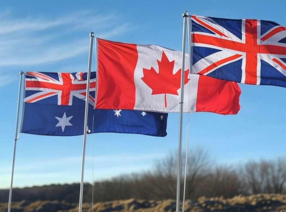 CANZUK's tweet photo. Despite the U.S. delaying its tariffs by 30 days, Canada must now look beyond its reliance on America and diversify its diplomatic and economic ties. 

Let CANZUK rise to this challenge and secure optimism, peace and prosperity for all Canadians. 🇨🇦🇦🇺🇳🇿🇬🇧 https://t.co/M5ZYdngzl0