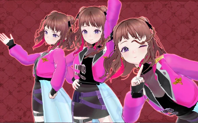 vロイドで作ったやつ再掲 #学マス #アイドルマスター #VRoid 