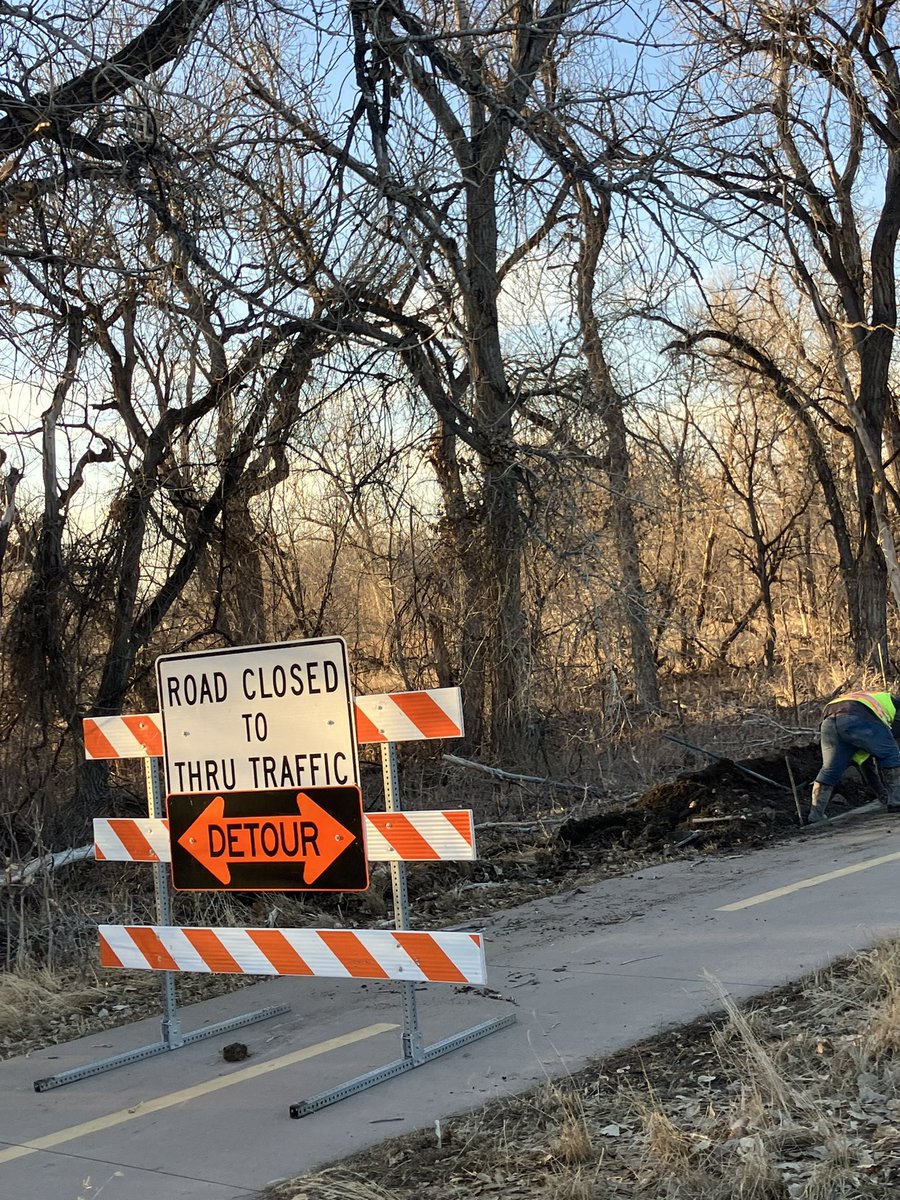 Please be sure to pay attention to construction signs near Reynolds Landing. Crews are at work with heavy machinery and paving. Multiple visitors went around this sign into an active paving site. Crews have great detours and please use them.