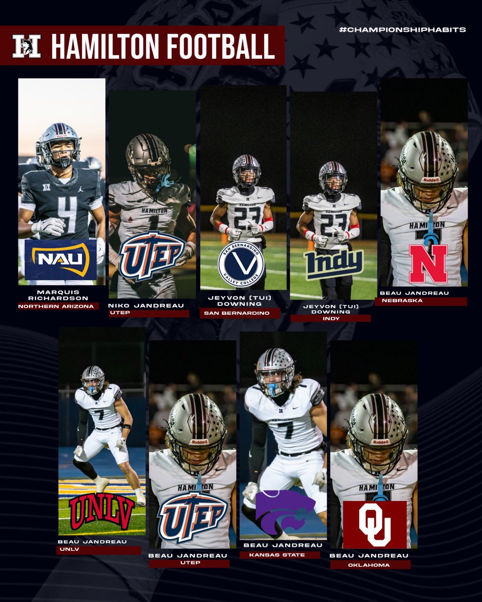 Travis Dixon (@coachdixondbs) on Twitter photo Recruiting Update: as we wrap up January recruiting 4 players were offered last week <a href="/beau_jandreau/">Beau Jandreau</a> <a href="/NikoJandreau/">Niko Jandreau</a> <a href="/MarquisKeoniR/">Marquis keonikaninaualii Richardson⭐️⭐️⭐️</a> <a href="/JeyvonT/">Jeyvon (TUI) Downing-Tuipulotu</a>
<a href="/Husky_Football7/">HamiltonHuskyFootball</a>
#Championshiphabits #Husky4life Recruiting Update: as we wrap up January recruiting 4 players were offered last week <a href="/beau_jandreau/">Beau Jandreau</a> <a href="/NikoJandreau/">Niko Jandreau</a> <a href="/MarquisKeoniR/">Marquis keonikaninaualii Richardson⭐️⭐️⭐️</a> <a href="/JeyvonT/">Jeyvon (TUI) Downing-Tuipulotu</a>
<a href="/Husky_Football7/">HamiltonHuskyFootball</a>
#Championshiphabits #Husky4life