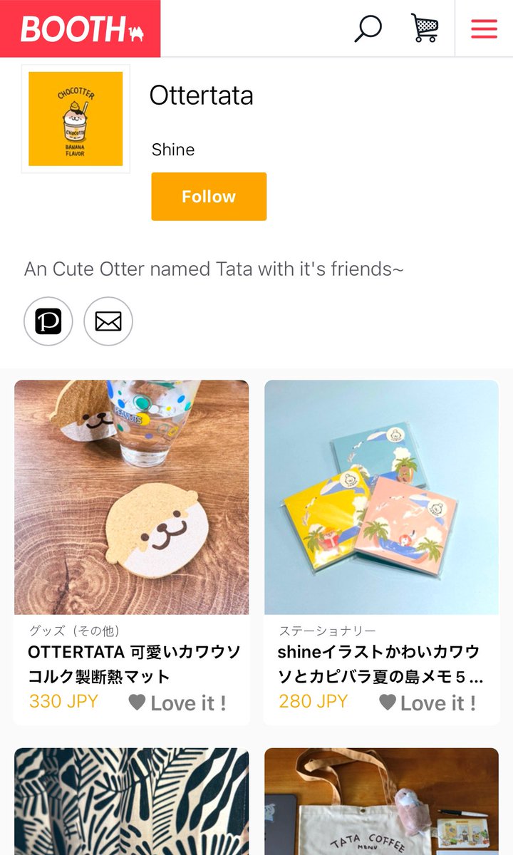 Shinewaterc's tweet photo. カワウソタタの商品好評販売中、購入はこちら💁

#Ottertata Shop
🛍️
https://t.co/6Phhczkt0T

#LINE Stamp
🤪
https://t.co/Br0Yq6gETw

#BOOTH
🐫
https://t.co/Phrd78sZpW

#TAOBAO
🍊
https://t.co/D1vuR61gvZ

#Pinkoi
🍓
https://t.co/Omgc0QRFXr https://t.co/qoQirqajsb