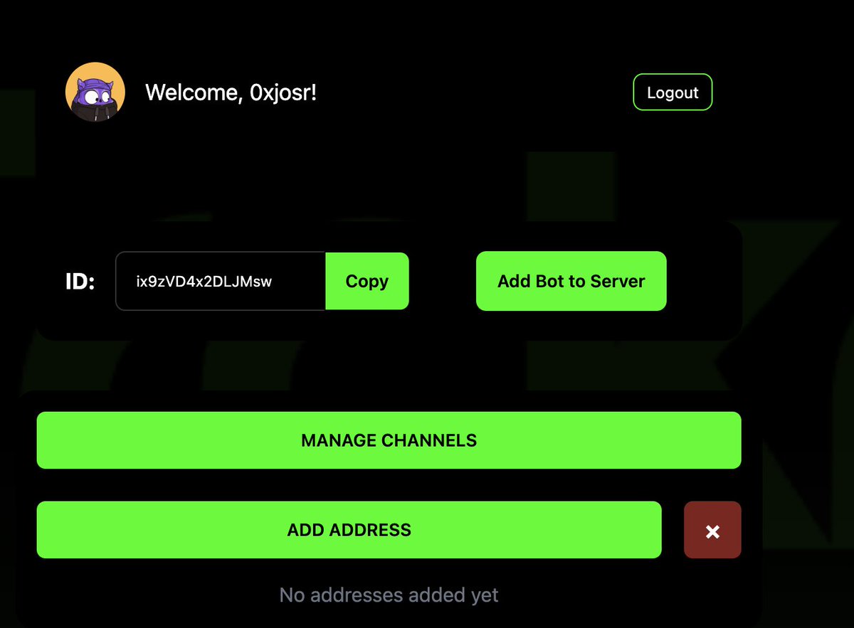 Track Any Solana wallets on Discord. That's it, that's the tweet.
#buildinpublic