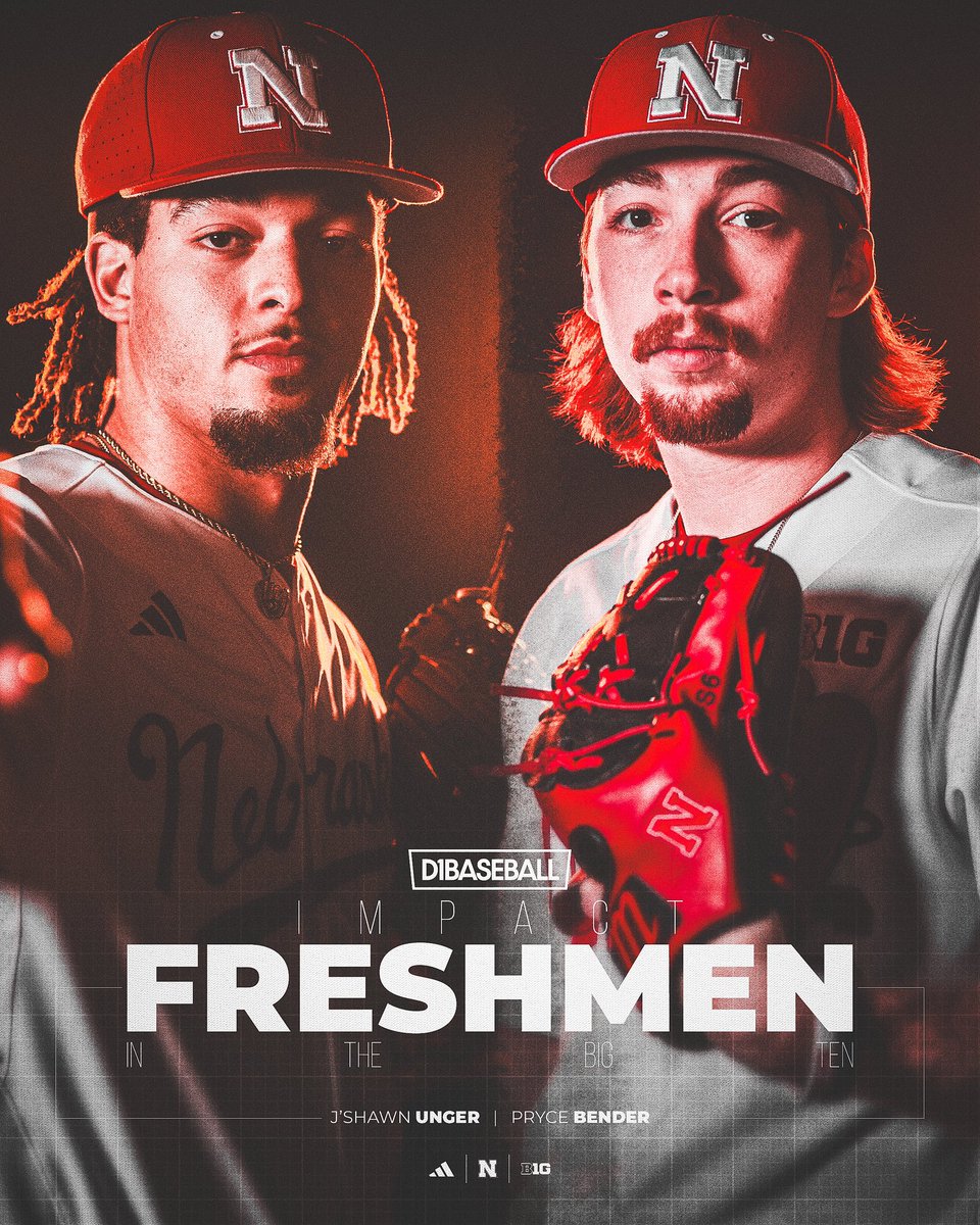 Nebraska Baseball (@huskerbaseball) on Twitter photo Ready to make an impact.
Two first-year Huskers are listed on <a href="/d1baseball/">D1Baseball</a>’s Top Impact Freshmen List. Ready to make an impact.
Two first-year Huskers are listed on <a href="/d1baseball/">D1Baseball</a>’s Top Impact Freshmen List.