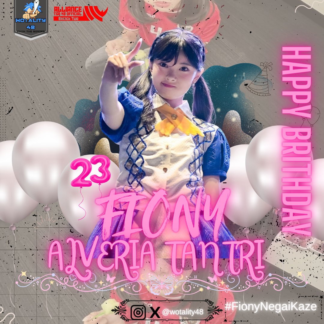 wotality48's tweet photo. Happy birthday, @A_FionyJKT48! Semoga di usia yang baru ini kamu selalu dikelilingi kebahagiaan, cinta, dan kesempatan untuk terus tumbuh dan mewujudkan semua mimpimu!✨🧸
#FionyNegaiKaze
#Wotality48 https://t.co/bG7U32ApPG
