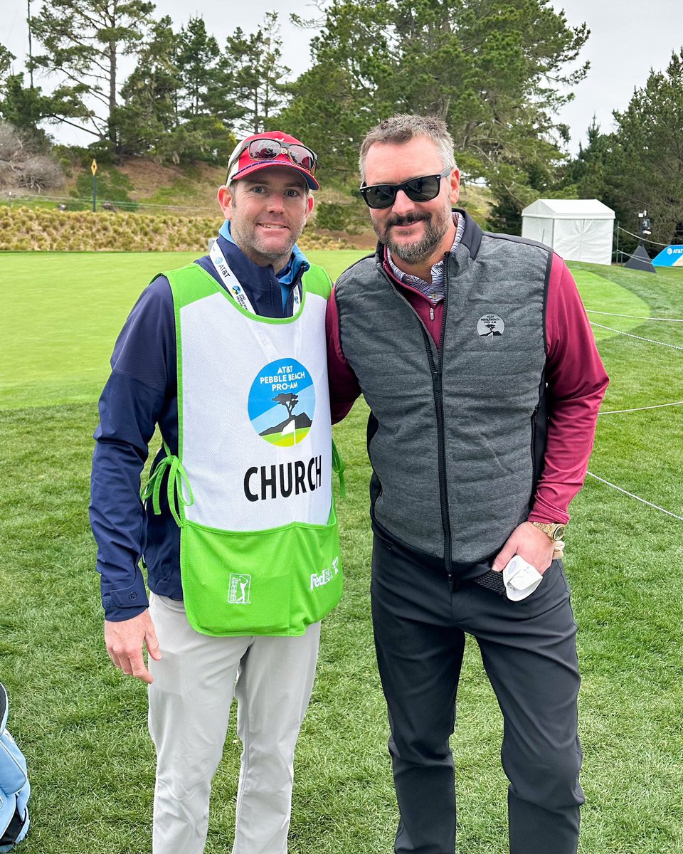 Eric Church asks you to be his caddy at Pebble Beach. Are you in?

For Gaylon Cude, PGA, who coaches Church in Tennessee, it was an easy decision. He swapped out his lesson tee for a caddy bib last week, looping for Church on the Monterey Peninsula.

“It was incredible.”

🧵