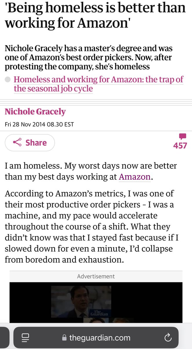 This is a great thread. If I can make a reading recommendation: I commissioned and edited this piece from Nichole Gracely over 10 years ago. Very little has changed. 

theguardian.com/money/2014/nov…