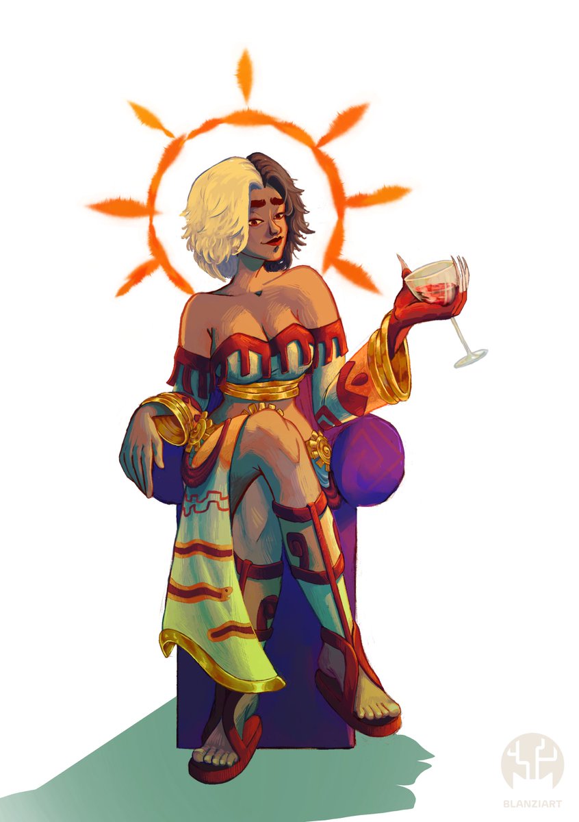 I got this geogeous amazing crazy Kalina drawing by <a href="/Blanziart/">Blin Blun🦌🍁🦊🌻</a> !!