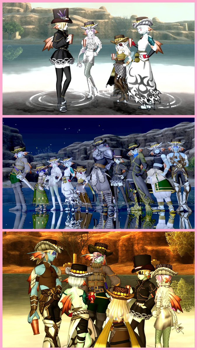 pinttyhime's tweet photo. 最近のぴん活♪ #DQXDefU
約2年ぶりのルムパシャ✨️
ドレスコード:2005年干支の巳年で
ヴァイパーハット🎩
ぴんは縁起物の白蛇ドレアでキメました🐍*⋆ 皆変わりなくお洒落さん👗 久しぶりに会ったのに違和感ない撮影会楽しかった🌟 今年もまたよろしくね୨୧⑅*.
゚+.゚(´▽`人)゚+.゚ https://t.co/l1cwl0KoyE