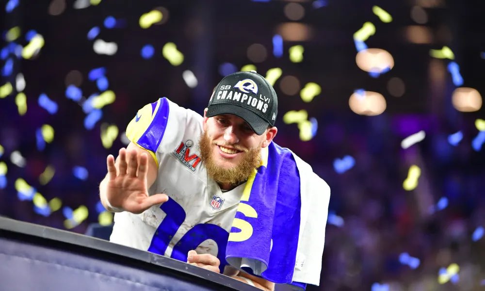 Rams Bros. (@ramsbrothers) on Twitter photo We love you and will miss you an insane amount, <a href="/CooperKupp/">Cooper Kupp</a>. Thank you for some of the most amazing memories of our lives. And thanks even more for being an incredible person/role model, on and off the field.
Forever a champion in the city of LA. We love you and will miss you an insane amount, <a href="/CooperKupp/">Cooper Kupp</a>. Thank you for some of the most amazing memories of our lives. And thanks even more for being an incredible person/role model, on and off the field.
Forever a champion in the city of LA.