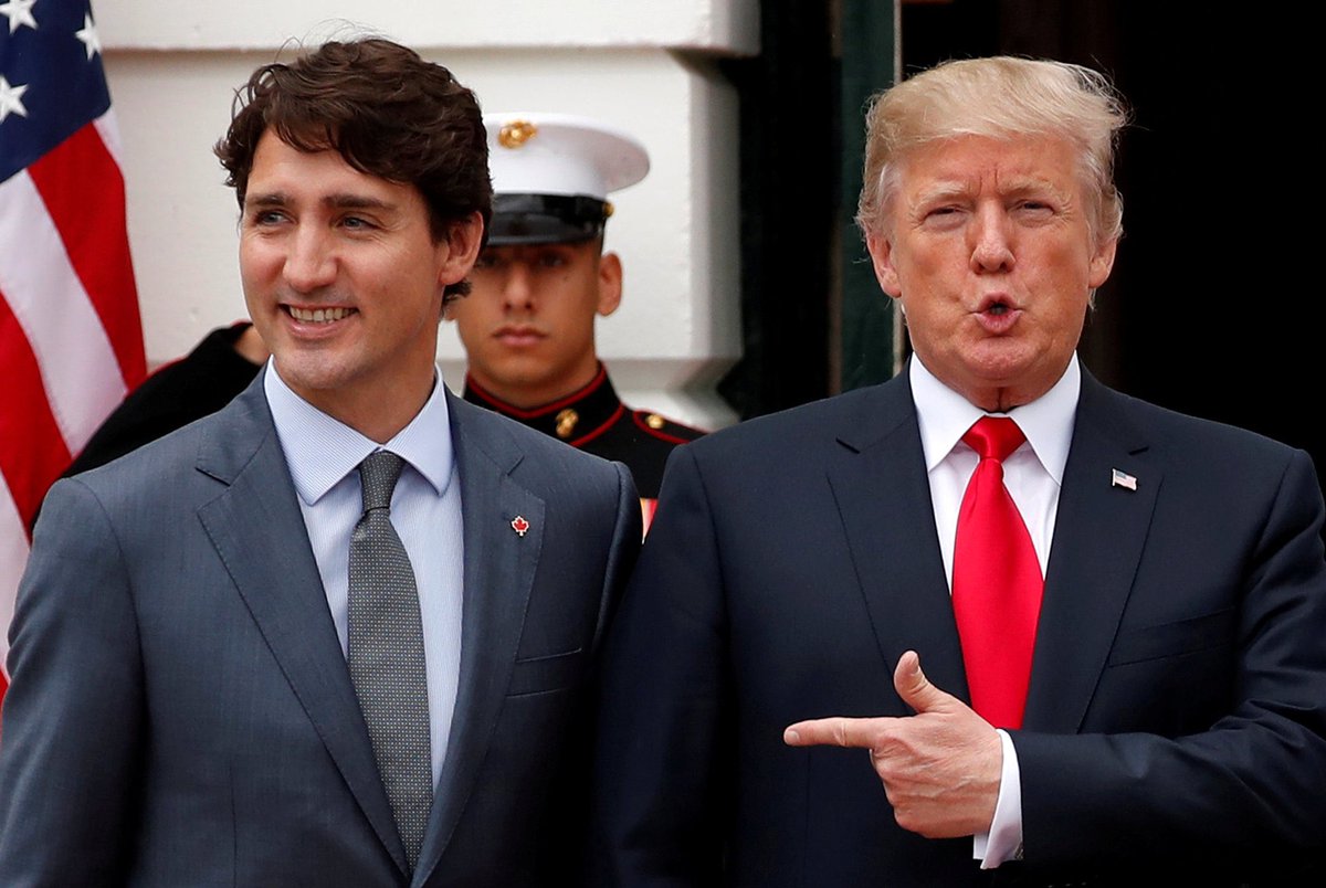 PushpendraTech's tweet photo. 🚨BREAKING: 🇨🇦  Following a call with President Trump, Prime Minister Trudeau has decided to pause Tariffs for the next 30 days.