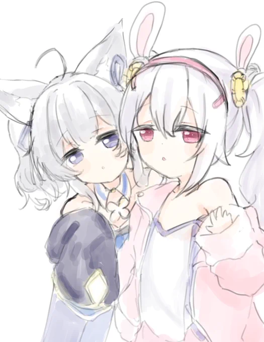 信濃ちゃんとラフィーちゃん 