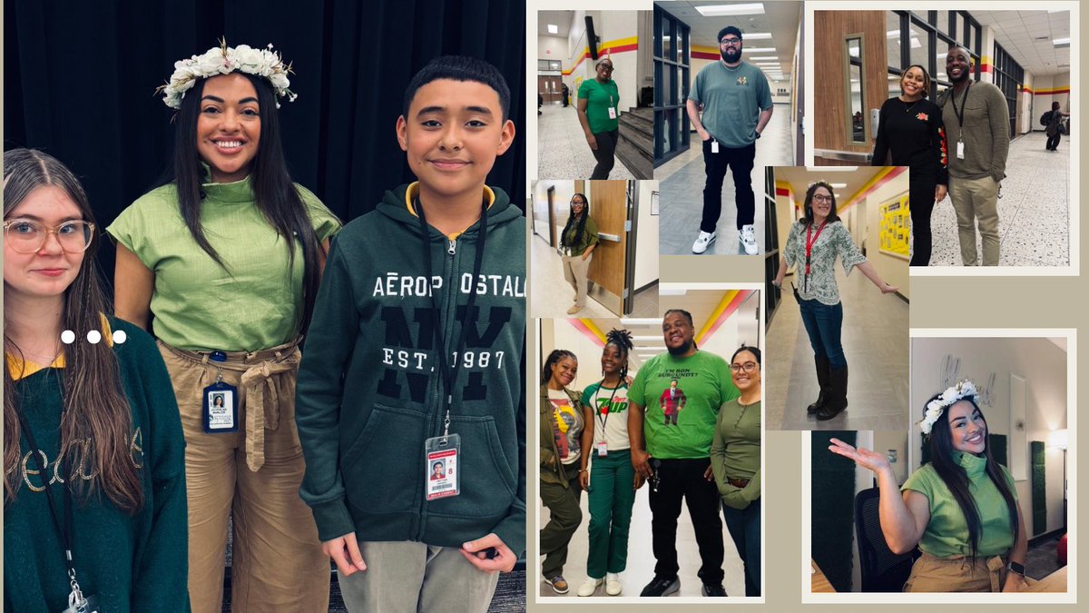 Started the week by wearing green, flora &amp; earth tones to symbolize growth mindset! Counselors play a huge role in helping students thrive by encouraging the belief that success comes through persistence and hard work. Here's to fostering growth &amp; resilience every day! 💚 #NSCW25