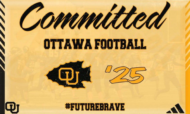 Liam Aldridge (@liamaldridge63) on Twitter photo ⚫️🟡Committed🟡⚫️
Excited to get to work! <a href="/CoachNickDavis/">Nick Davis</a> <a href="/kylekramer82/">Coach Kramer</a> <a href="/Coach_CAnderson/">Coach CA</a>
<a href="/OttawaBravesFB/">Ottawa Braves Football</a> X #OttawaBraves #OtterOn #FAM #BravesBond
<a href="/TheChrisRubio/">Rubio Long Snapping®</a> <a href="/cjadams42/">Corey Adams</a> <a href="/ARCSportsPerf/">ARC Sports Performance</a> <a href="/CE_Athlete/">Competitive Edge</a> #ToeTheLine #TheFactory #RubioFamily ⚫️🟡Committed🟡⚫️
Excited to get to work! <a href="/CoachNickDavis/">Nick Davis</a> <a href="/kylekramer82/">Coach Kramer</a> <a href="/Coach_CAnderson/">Coach CA</a>
<a href="/OttawaBravesFB/">Ottawa Braves Football</a> X #OttawaBraves #OtterOn #FAM #BravesBond
<a href="/TheChrisRubio/">Rubio Long Snapping®</a> <a href="/cjadams42/">Corey Adams</a> <a href="/ARCSportsPerf/">ARC Sports Performance</a> <a href="/CE_Athlete/">Competitive Edge</a> #ToeTheLine #TheFactory #RubioFamily