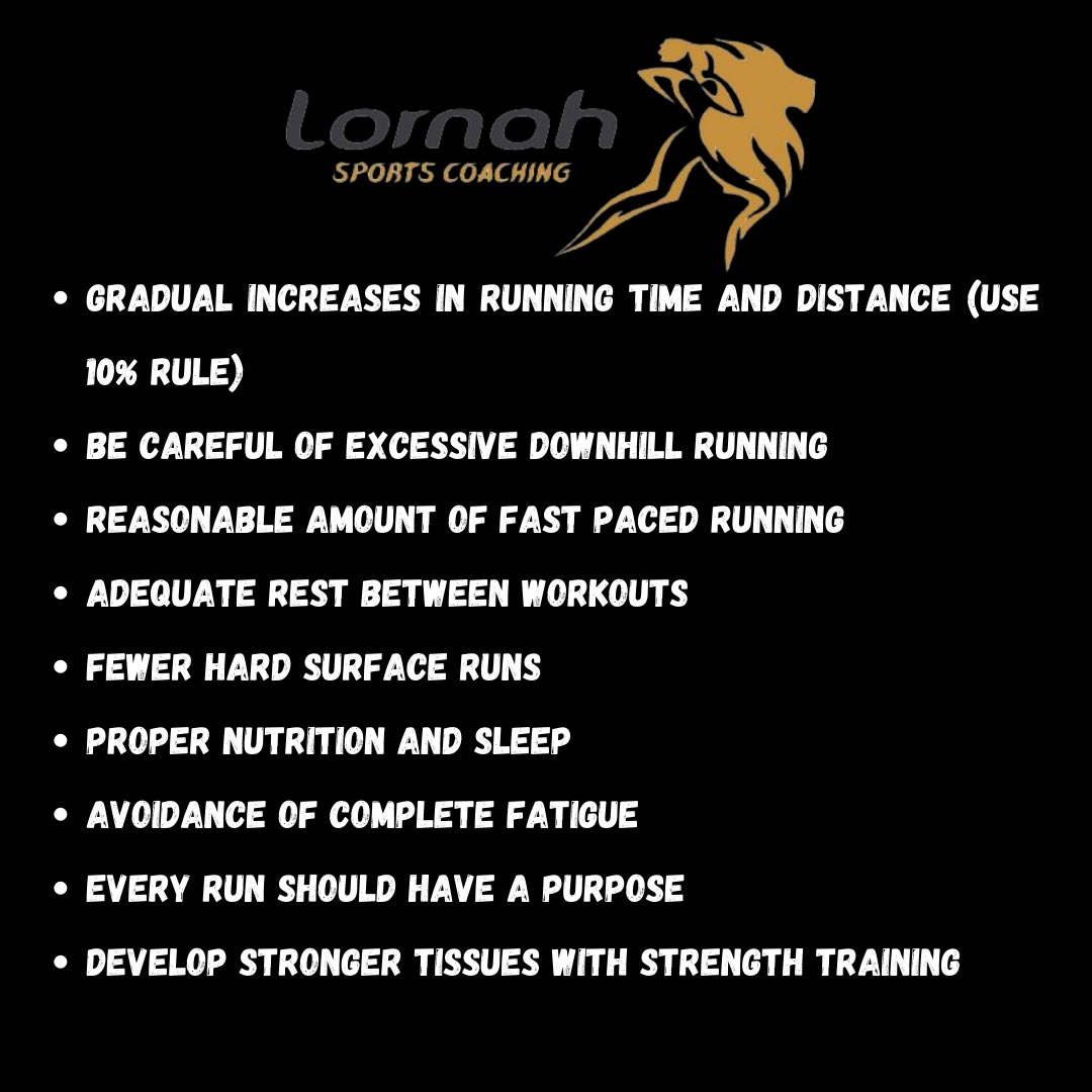 Here are some tips to provide runners with a framework for return to running activities following injury

Visit lornahsportscoaching.com for more information on our strength and injury prevention programs for runners