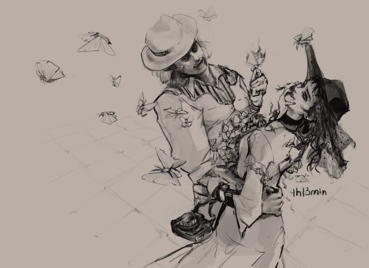 4h13min's tweet image. so literal (did you get it? moths instead of butterflies?)
#beetlebabes