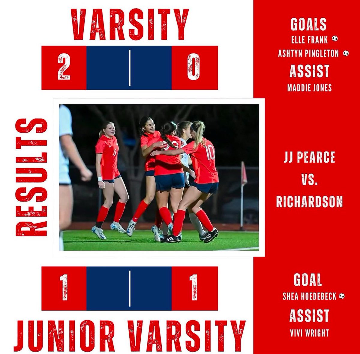 Let’s go Mustangs! Two assists against RHS! ❤️💙