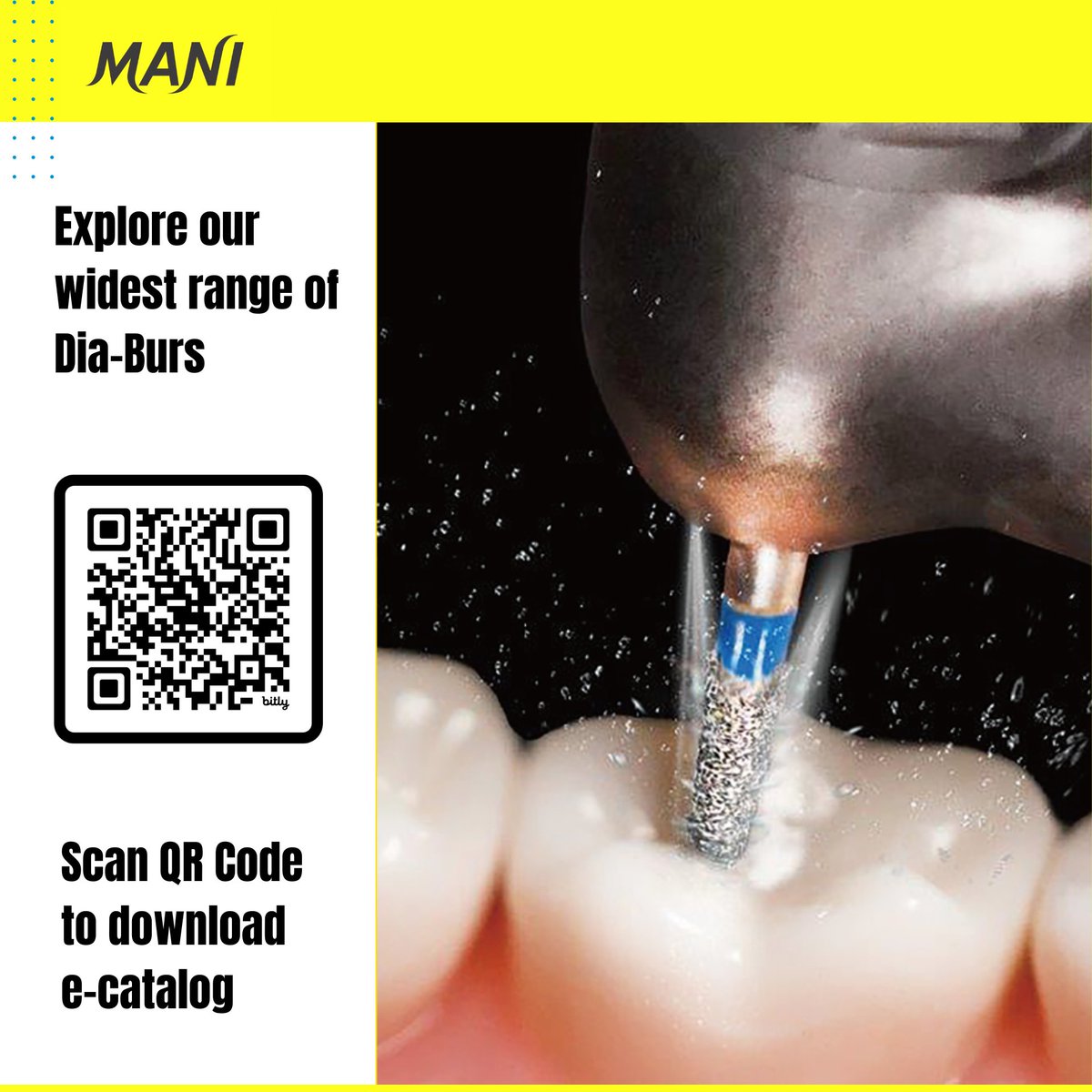 ManiMedicalInd's tweet photo. Scan QR Code below to explore vast range of ๐๐๐๐ ๐๐ข๐-๐๐ฎ๐ซ๐ฌ!
#MANI #DIABURS #DIAMONDBURS #EndoAccessDiaBurs #IPRBurs #SafeEndDiaBurs #CarbideBurs #DentalTools #DentalProcedures https://t.co/NAicYWBEjC
