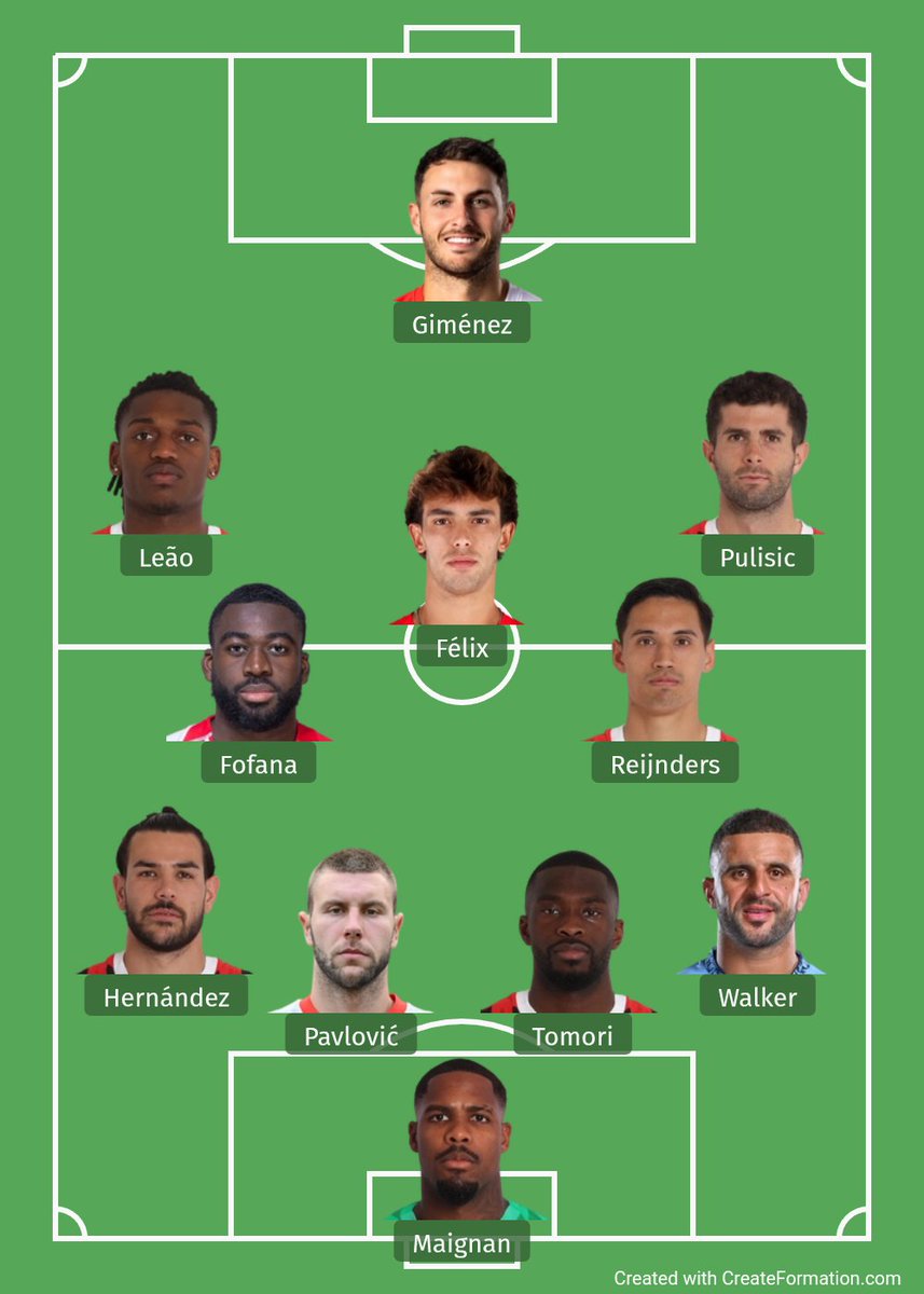 ✅️ Santiago Gimenez
✅️ Joao Felix
✅️ Kyle Walker
✅️ Warren Bondo
✅️ Riccardo Sottil

Boleh juga lah ini transfer Milan untuk paruh kedua musim ini. 🔴⚫️👏