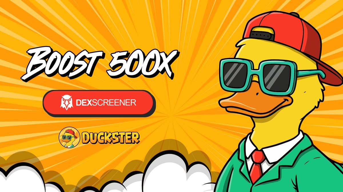 duckster_meme's tweet photo. ⚡️Boosted 500X $DUCKSTER 🦆 on Dexscreener
#DuckToTheMoon 🚀
https://t.co/0zZYy0d620 https://t.co/DtBn5PRxOR