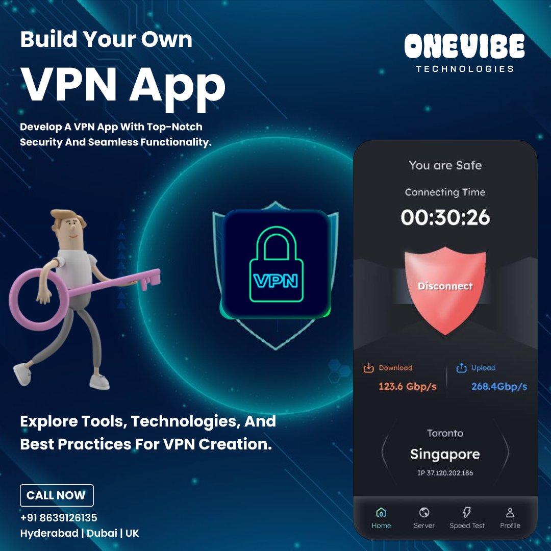 OneVibeTech's tweet photo. 🛡️ Stay Private. Stay Secure.
Explore next-gen VPN solutions designed to keep your online communication safe &amp; anonymous in a world that demands privacy.

🚀 Fast | 🔒 Encrypted | 🌍 Global Coverage
Build a powerful VPN app with military-grade encryption, a strict no-log polichy. https://t.co/fpfVRF6ThG