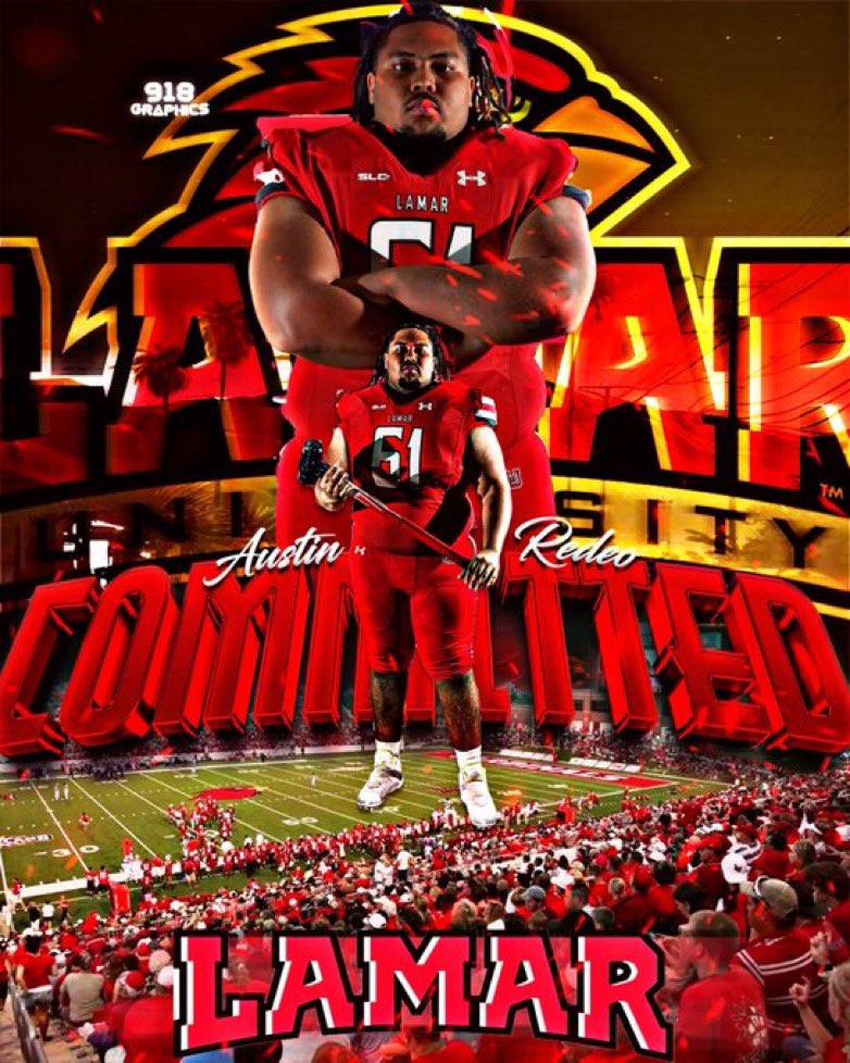 #AGTG  💯COMMITTED!! 🔴⚫️ <a href="/LamarFootball/">Lamar University Football</a> <a href="/Coach_Cannata/">Matt Cannata</a> <a href="/KLEINCAINFB/">Klein Cain Football</a> <a href="/COACHJCLANCY/">James Clancy</a> <a href="/CoachMConrad/">Michael Conrad</a>