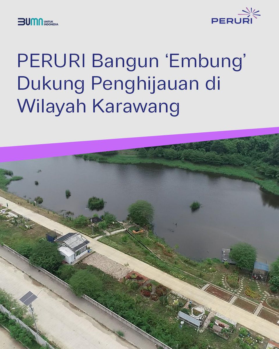 jakaperfect's tweet photo. Peruri siapkan water harvesting di area produksi Peruri Karawang untuk menciptakan lingkungan hijau dan asri.
#PerusahaanTeknologiHighSecurity #InnovationforASovereignFuture #KemajuanBerdaulat #InovasiKeamananTinggi #PeruriGovTechIndonesia #TrusteeOfSovereignty https://t.co/q8EUWkmidK