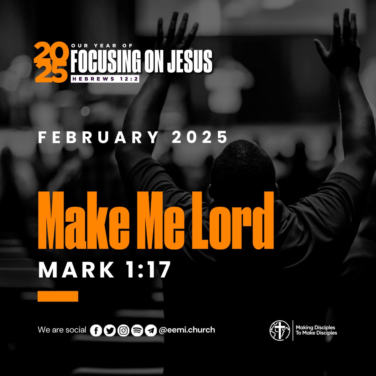 eemichurch's tweet photo. FEBRUARY 2025

And Jesus said unto them, Come ye after me, and I will make you to become fishers of men. 
 Mark 1:17 KJV

#2025
#Focusing_on_Jesus
#Make_Me_Lord https://t.co/iQp6EmkrFL