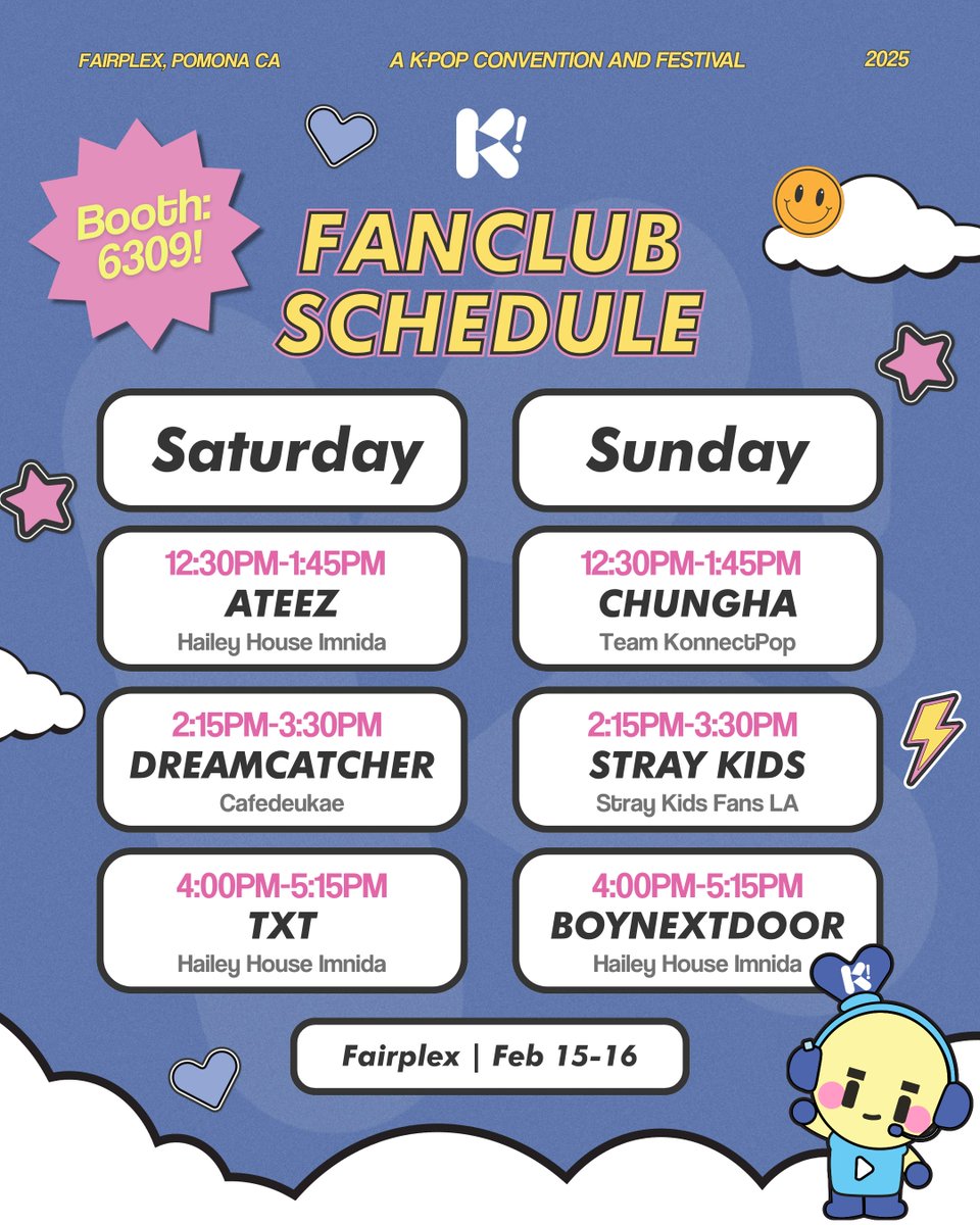 Want to meet people who share the same passion as you do?🤔Let’s fan-out together!🥳

👯‍♀️ Check out our Fanclub Station powered by Mootiez🔍

🎟️ Join in on the fun, get your ticket now at  kplayfest.com/los-angeles
