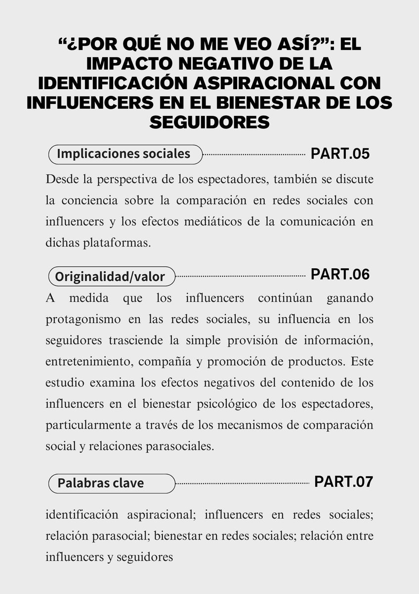 ¡Descubre el lado oscuro de seguir a influencers! 😱 Este estudio revela cómo la comparación social afecta tu bienestar. ¡No te pierdas estos hallazgos! 👇
#BienestarDigital #Influencers #RedesSociales #OMGC
📖 OMGC 2024, Vol. 4, Art. 4
🔗 DOI: doi.org/10.1515/omgc-2…