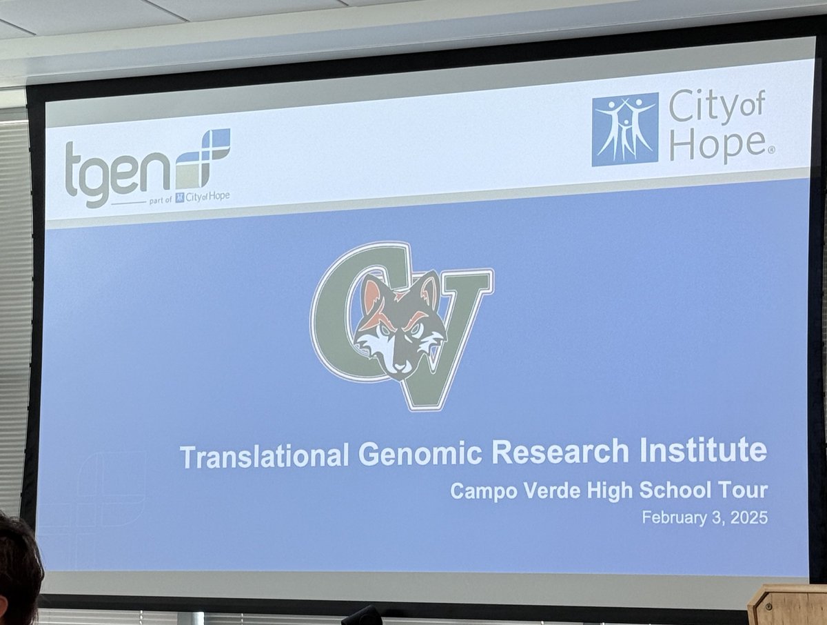Today, Year 4 Seniors and some juniors, visited TGen research lab and was able to see the relevance of their own Capstone projects as they continue to solve medical problems