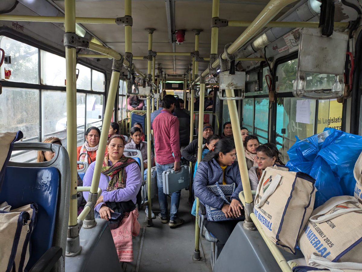 DM_NorthWest's tweet photo. Dispatching of polling parties in North West District! 🚎
We are ready to ensure smooth #DelhiAssemblyElection2025 🗳️ on 05 Feb 2025 🗓️
#DelhiDecides #VoteMatters #DoVote #NothingLikeVoting
@CeodelhiOffice @ECISVEEP https://t.co/dzjBQRt2aE