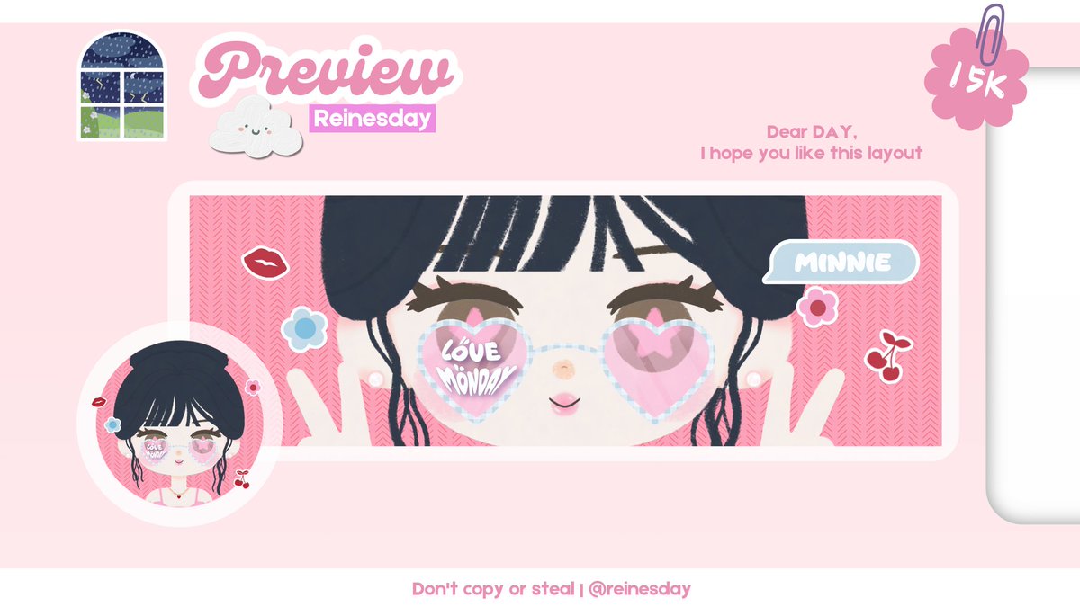 reinesday's tweet image. ೀ⋆ Help RT/ Repost please, thank you! 

Hyhyyy!! Rein bawa katalog layout chibi baru nihhh 😉
Ada karina, minnie, kazuha dan rei. Boleh di retext ya ୨ৎ

💷 15K 
Ba mutualan juga yuk! rep ajaa 𖹭

#zonauang