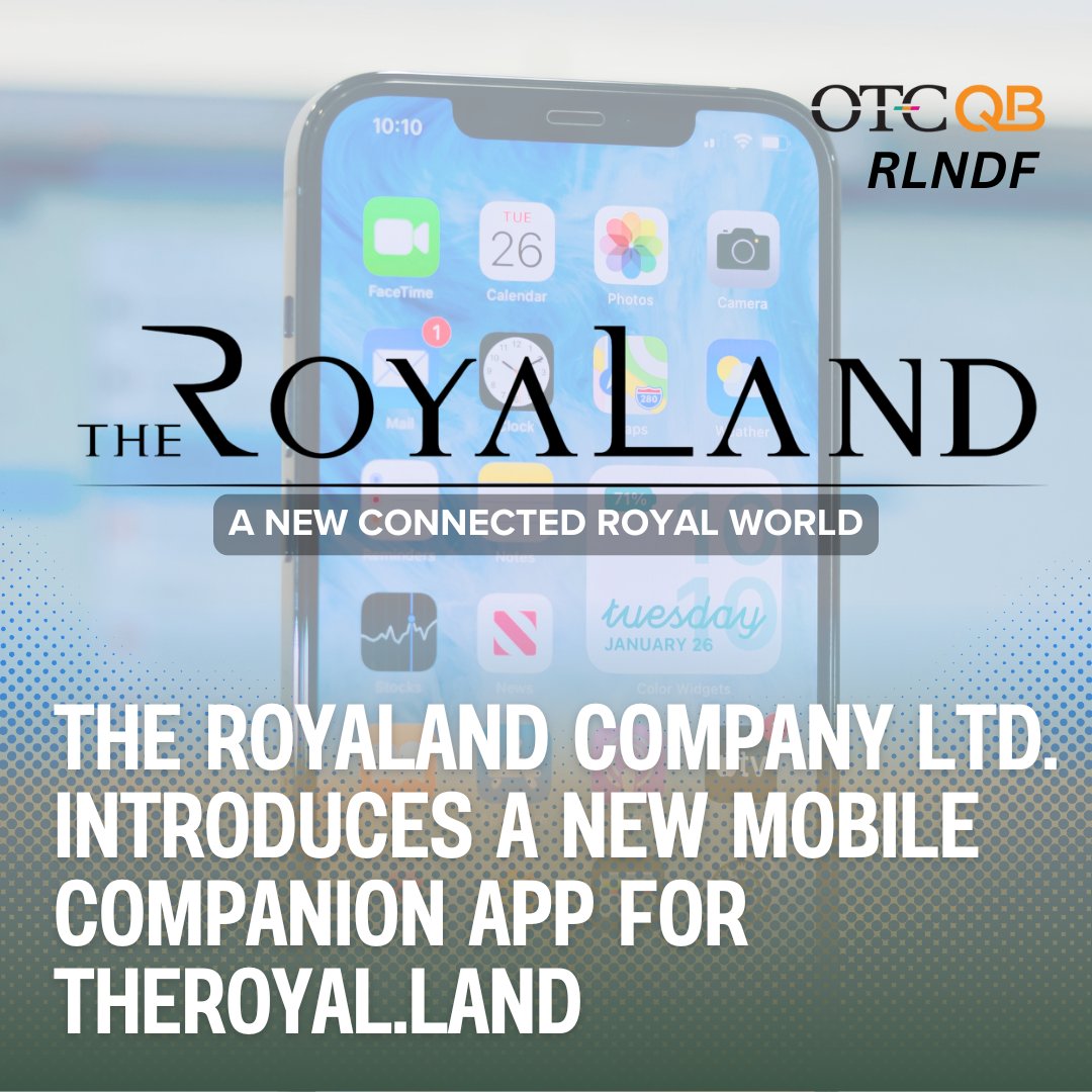 <a href="/TheRoyaLand/">👑 TheRoyaLand</a> (OTCQB: $RLNDF) is redefining the intersection of gaming, history, and cultural exploration with the launch of a new mobile companion app for TheRoyal.Land! 🎮📷

Designed to enrich the player experience, the app brings history to life by connecting users