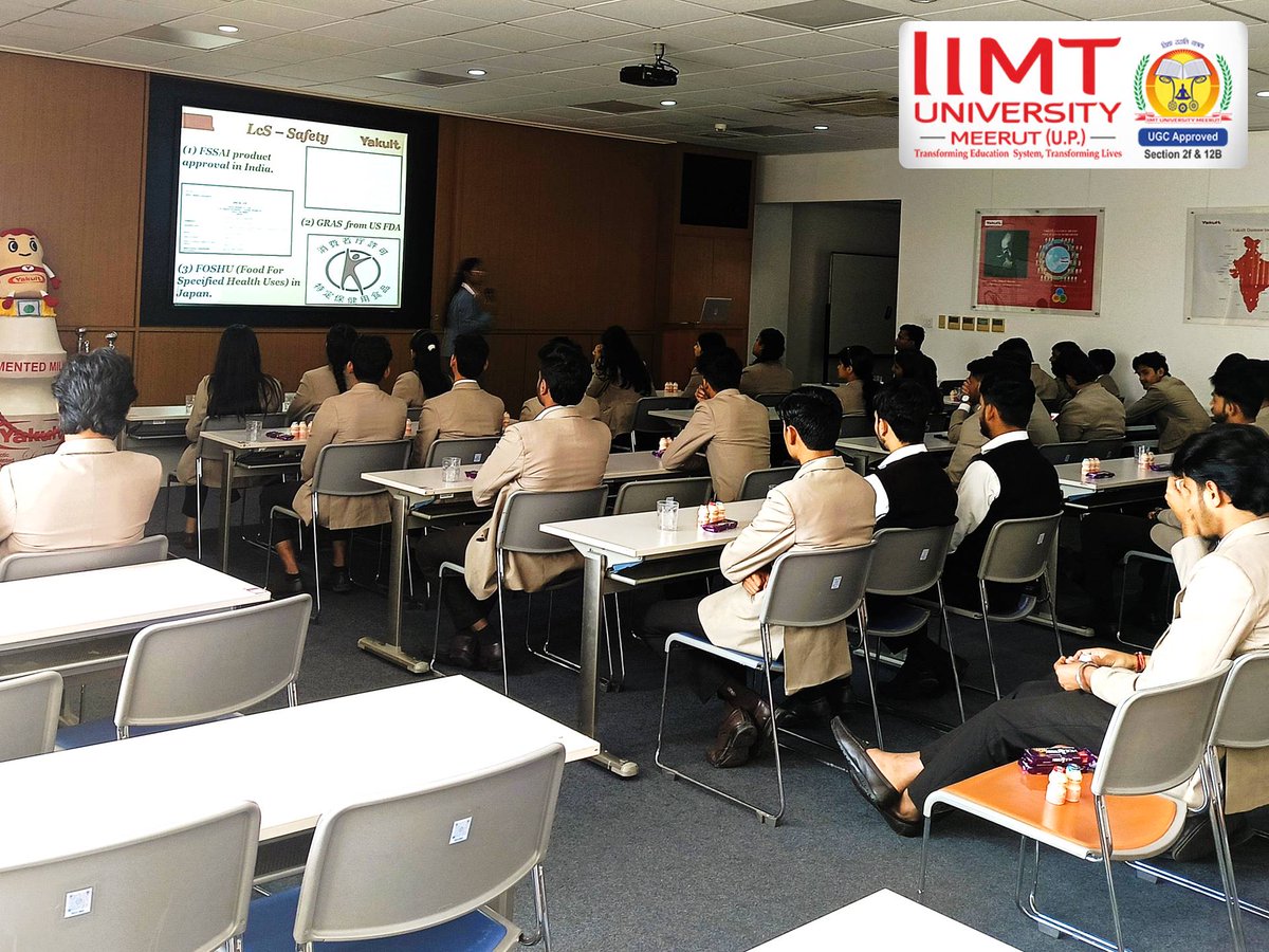 IIMT_U's tweet photo. 📷✨Students from the School of Pharmaceutical Sciences recently took an industrial visit to Yakult India, where they gained valuable insight into the production and distribution of probiotics.
#YakultIndia #IndustrialVisit #LearningAndExploring
#Pharmacy #Students #IIMTU https://t.co/ILnhQsKaom