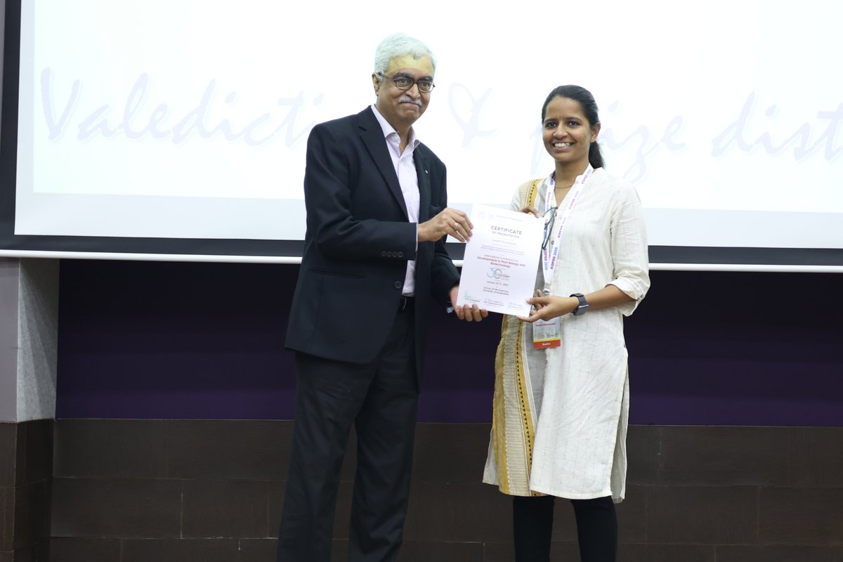 IiserTirupati's tweet photo. IISER Tirupati is proud of the PHD students who won recognition at International Conference on Developments in Plant Biology and Biotechnology (ICDPBB 2025) at the University of Hyderabad (@PlantSciUoH).@EduMinOfIndia https://t.co/boX5otskTg