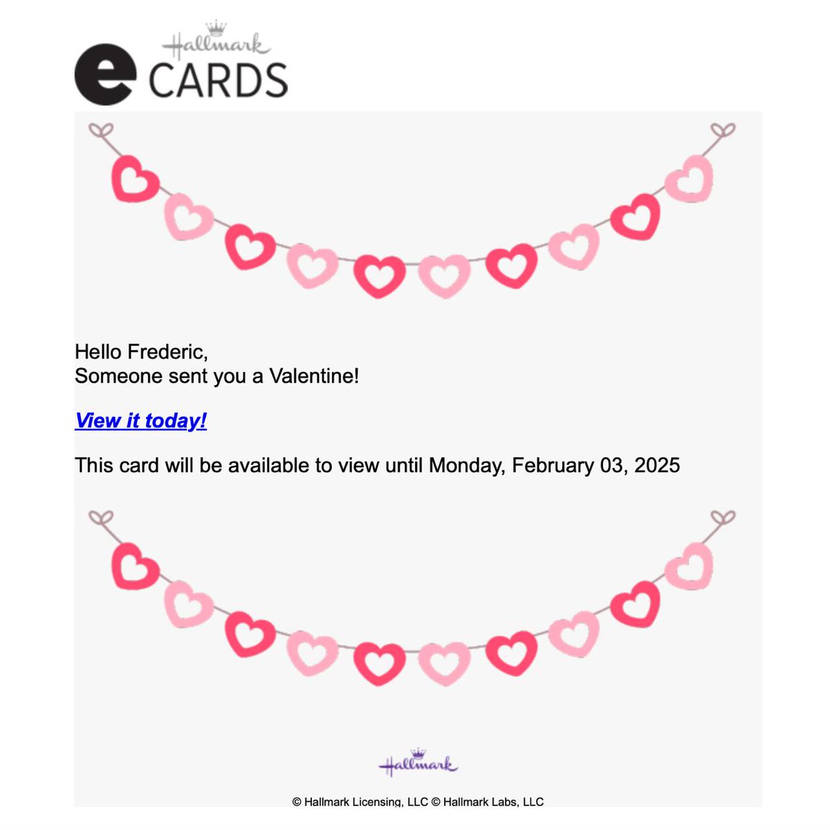 FredericUrech's tweet photo. Stanford: require 16 permits to host a party

Also Stanford: prey on your now lonely students with a Valentine‘s card phishing test

Well played, Stanford Bureau of External Relations Special Events &amp; Protocol! (actual name, btw) https://t.co/9qVSVYfQlg