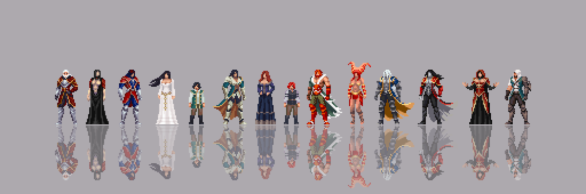 RubJRPixel's tweet photo. The universe of Castlevania Lords of Shadow has been completed. 🙂
#悪魔城ドラキュラ #castlevania #LordsofShadow #MirrorOfFate #LordsofShadow2 #KONAMI #ドット絵 #pixelart https://t.co/FcBYH8qGlp