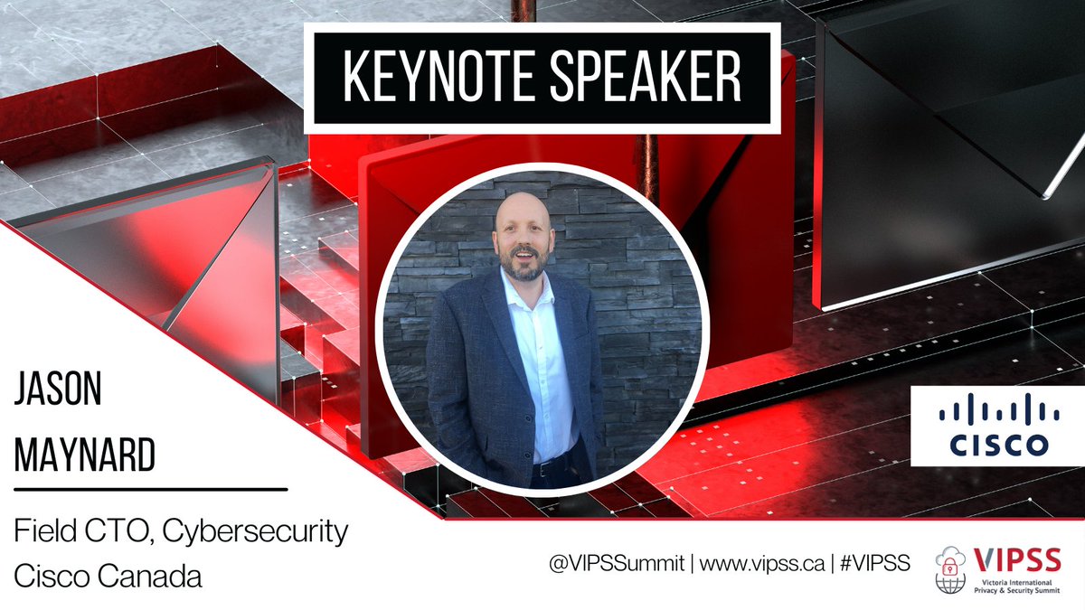 📣Announcing a KEYNOTE presentation brought to you by PLATINUM SPONSOR <a href="/CiscoSecure/">Cisco Security</a> featuring Field CTO, Cybersecurity, Jason Maynard!

 "Defenders Struggle with Prescriptive Base Controls in a Hybrid World"

Join us March 11-13, 2025👉 vipss.ca
