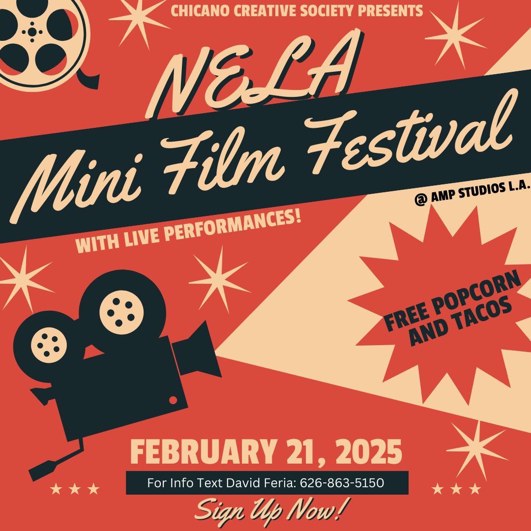 Hey I know I never post anymore, but any LA peeps who want to get together over film, food, and fun. Sign up now and you can see several premieres of short films! Did I mention it's free? eventbrite.com/e/nela-mini-fi…