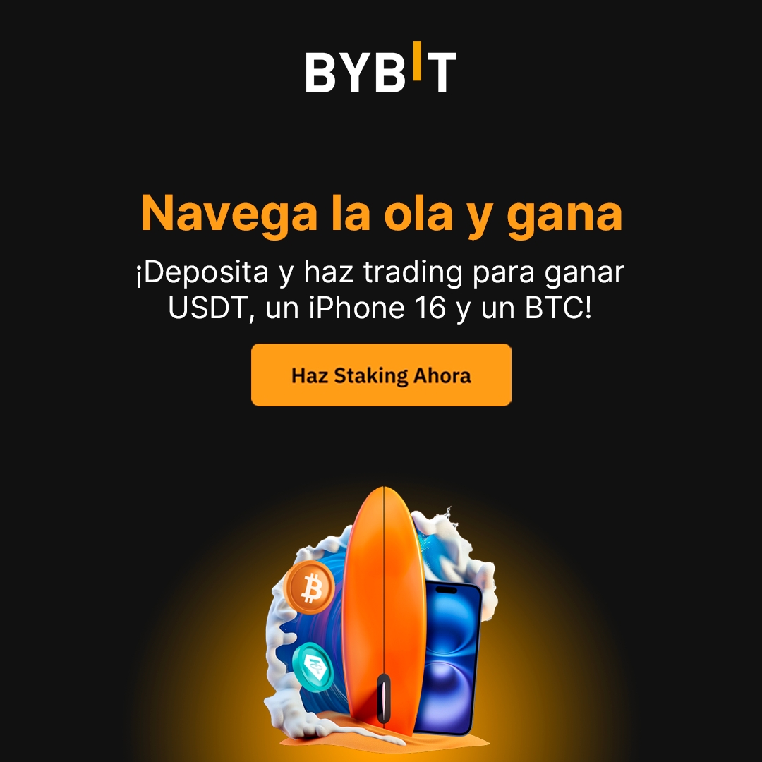 Bybit_Latam's tweet photo. Navega las olas y gana con Bybit 🚀

Deposita y haz tu primer trade para ganar airdrops gratis. Además completa tareas sencillas para participar por un iPhone 16 y un Bitcoin. 🤑

Tienes tiempo suficiente, el evento termina en 24 días.

👉 https://t.co/xzXwiEnzuf

#TheCryptoArk https://t.co/YaOQuVemSb