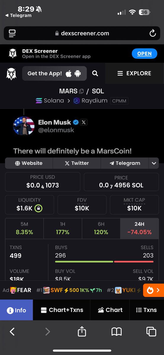 coinseducers's tweet image. Goodmorning Mars fam! I got some much needed sleep. This is the very bottom of mars after giving people enough time to shakeout. 

After we paid for dex and boosts, I was so tired yesterday and made some mistakes trying to make enough money to pay for trending myself after giving…