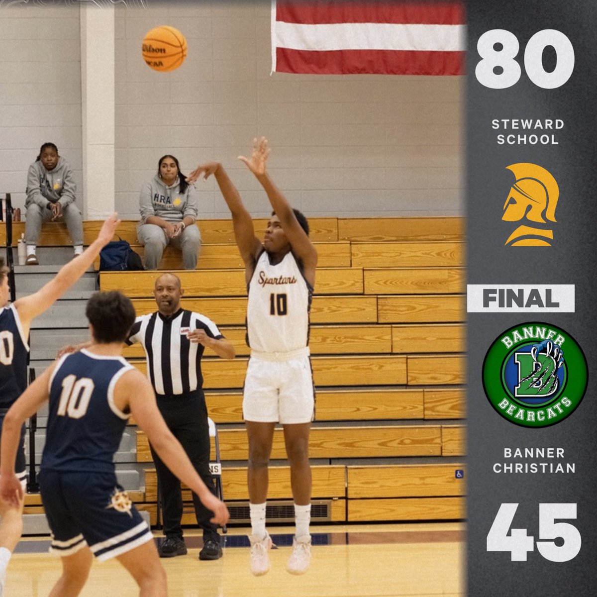Steward's Boys Varsity Basketball (@stewardbball) on Twitter photo 🏀FINAL SCORE🏀
The Spartans improve to 14-6 overall with win over Banner!
🔹Xavier Nelson ‘25: 25 pts & 6 Rebs
🔹LJ Vaughan ‘25: 21 pts & 7 steals
🔹Davonte Hines ‘25: 5 pts, 6 assists, & 7 Rebs
#GoSpartans #804varsity <a href="/henricosports/">henricosports (from RVA Sports Network)</a> 🏀FINAL SCORE🏀
The Spartans improve to 14-6 overall with win over Banner!
🔹Xavier Nelson ‘25: 25 pts & 6 Rebs
🔹LJ Vaughan ‘25: 21 pts & 7 steals
🔹Davonte Hines ‘25: 5 pts, 6 assists, & 7 Rebs
#GoSpartans #804varsity <a href="/henricosports/">henricosports (from RVA Sports Network)</a>