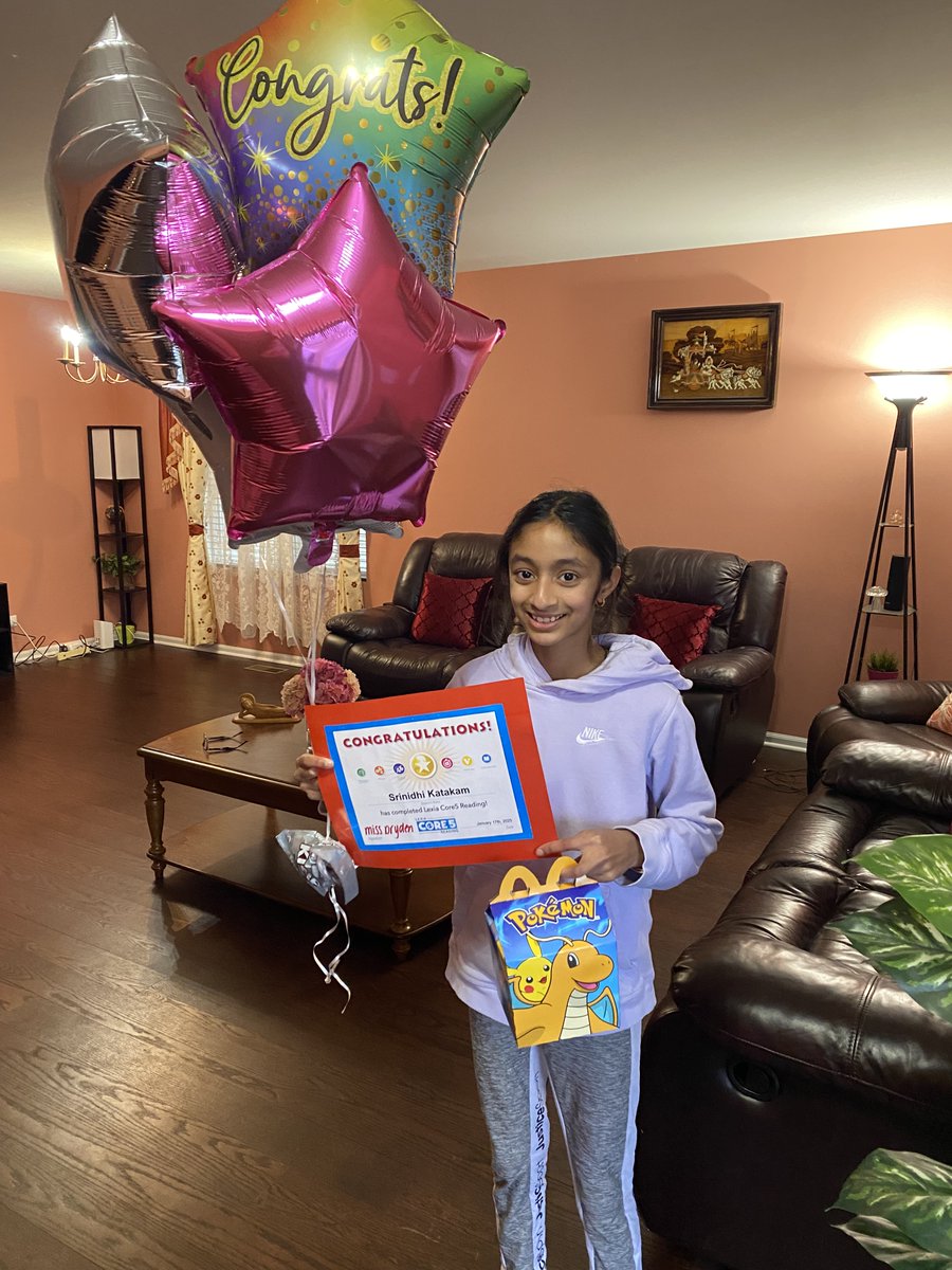 Miss Dryden (@onegoalin5th) on Twitter photo A HUGE congratulations to Srinidhi from Team Dryden for completing the entire Core5 Lexia program! This accomplishment called for a surprise visit with her favorite treat 🍟 <a href="/RobertCS118/">Robert Crown School</a> #rcs118life #d118life #proudteacher #movingtopowerup A HUGE congratulations to Srinidhi from Team Dryden for completing the entire Core5 Lexia program! This accomplishment called for a surprise visit with her favorite treat 🍟 <a href="/RobertCS118/">Robert Crown School</a> #rcs118life #d118life #proudteacher #movingtopowerup