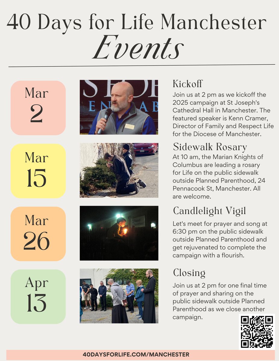 40daysforlifeNH's tweet photo. Join us for our spring campaign events https://t.co/t2JbP65f9D