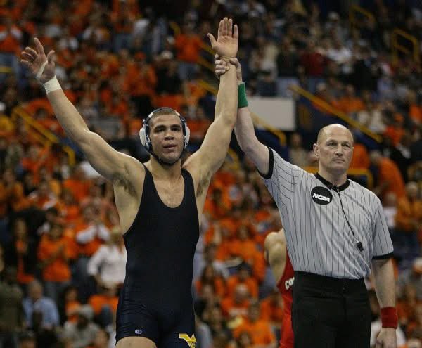 WVUWrestling's tweet image. 20 days until our final home dual against Arizona State and it’s a loaded slate!

- Greg Jones Day
- Alumni Match
- Honoring our Seniors  

Let’s pack the Coliseum! #HailWV