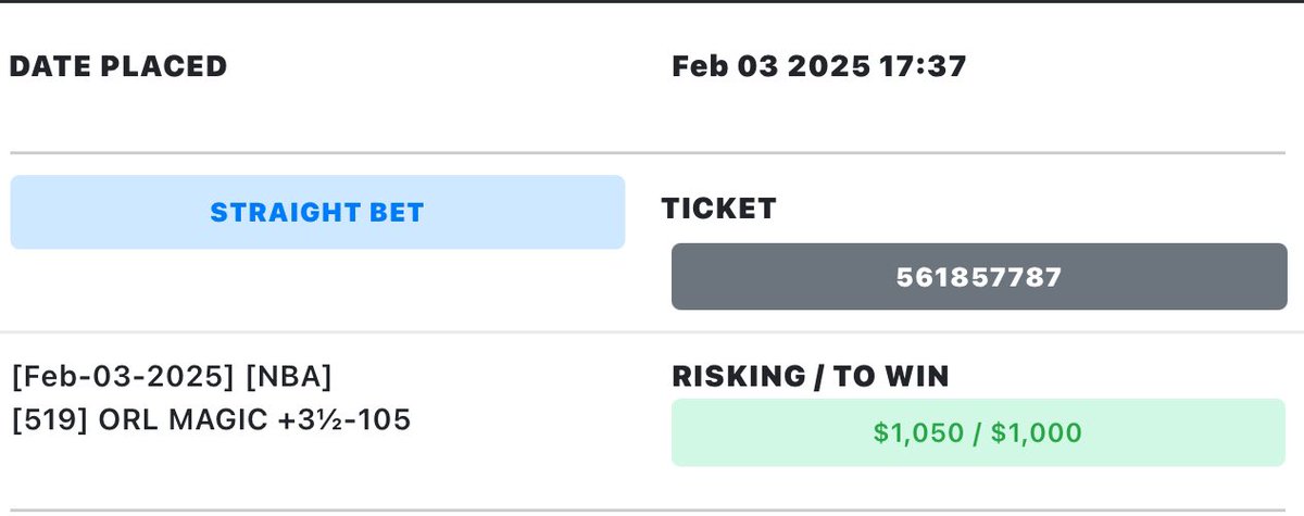 FadeTheHerds's tweet image. Orlando Magic +3.5
Dropping $1,000 on Magic +3.5🚀🔥
Public is hammering the Warriors (73%)—so you already know what that means.

💰 First 5 to like &amp;amp; retweet get 5% of the winnings if this hits!

Let’s fade the herd &amp;amp; cash! Who’s in? 🤝💵 #FadeTheHerd #Gamblingx #gambling…