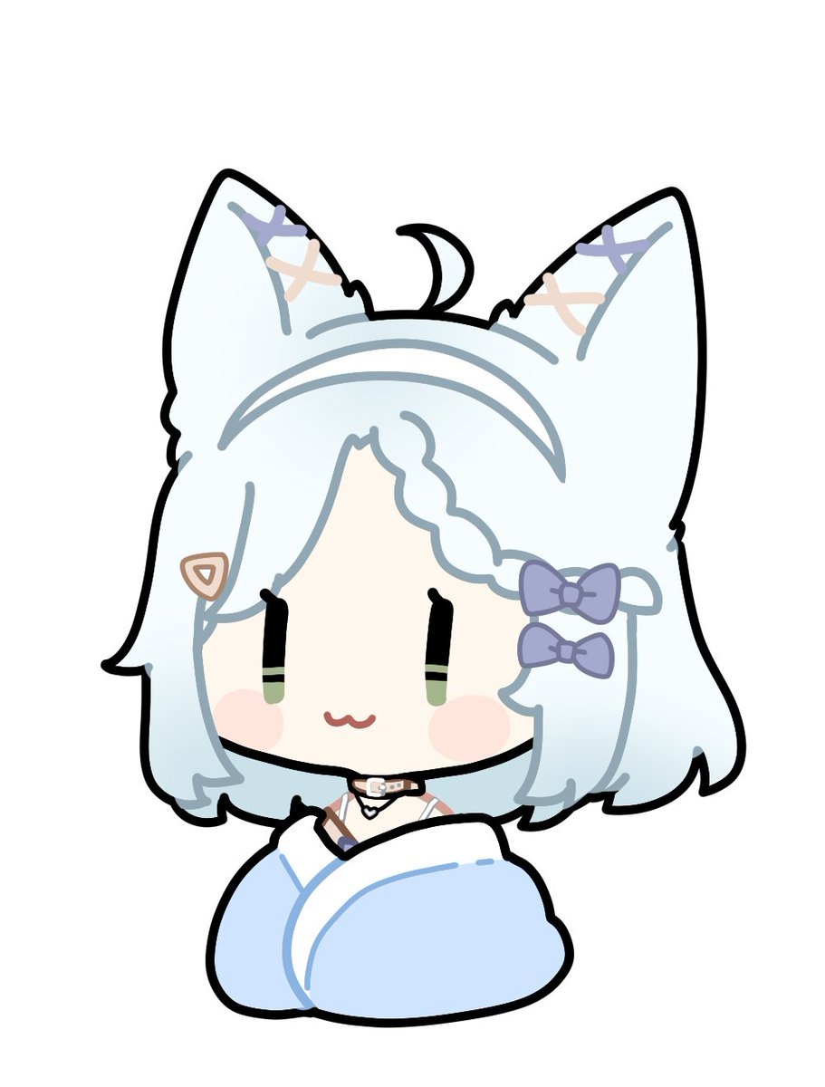 say hello to new khione!!!! she's very happy to see you

art by <a href="/myshleep/">Mylee 🐑🍃マイリ Vtuber</a>