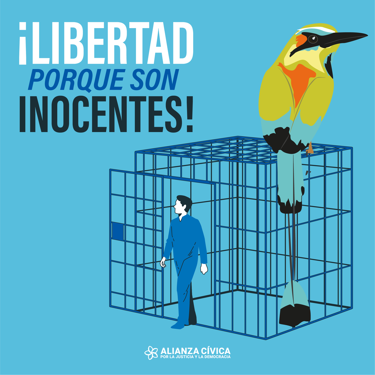 AlianzaCivicaNi's tweet photo. Nos faltan +45 I Los barrotes no doblegarán sus ideales de justicia, democracia y libertad.
#Nicaragua #LibertadParaLosPresosPolíticos https://t.co/bwug1rTUZD